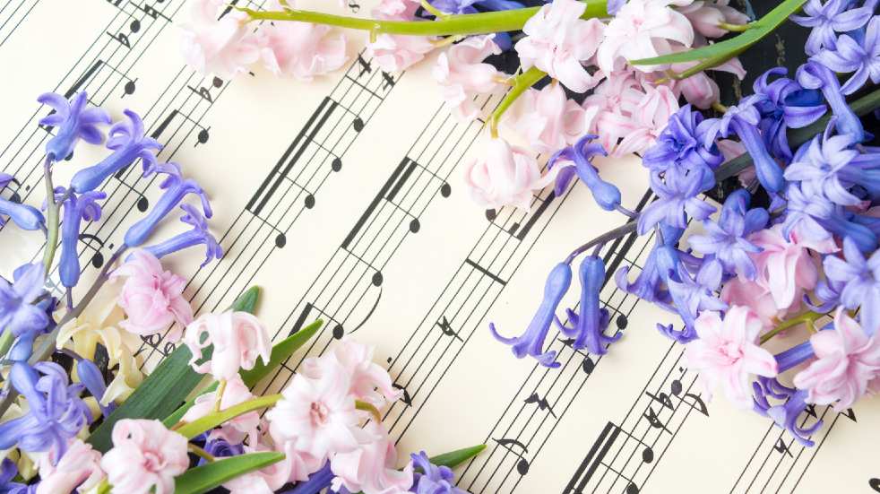 Free events in April flowers sheet music